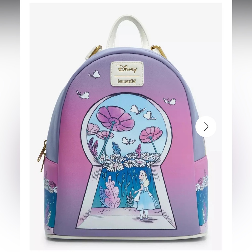 Alice in wonderland Keyhole Loungefly Backpack Disney